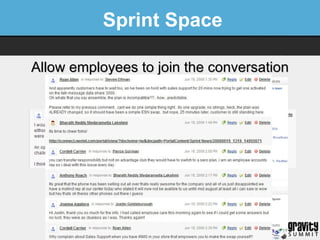 Sprint Space Allow employees to join the conversation 