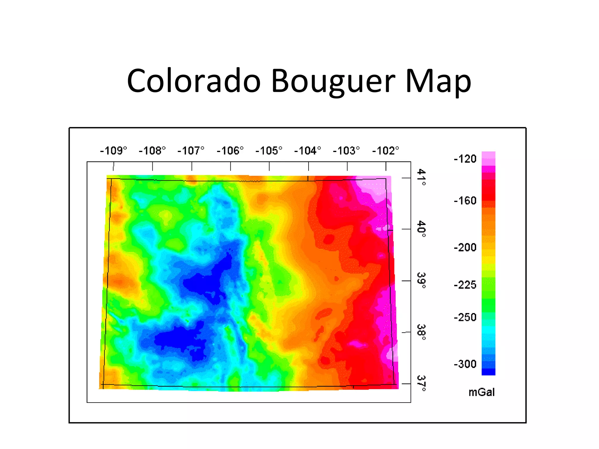 Colorado Bouguer Map
 