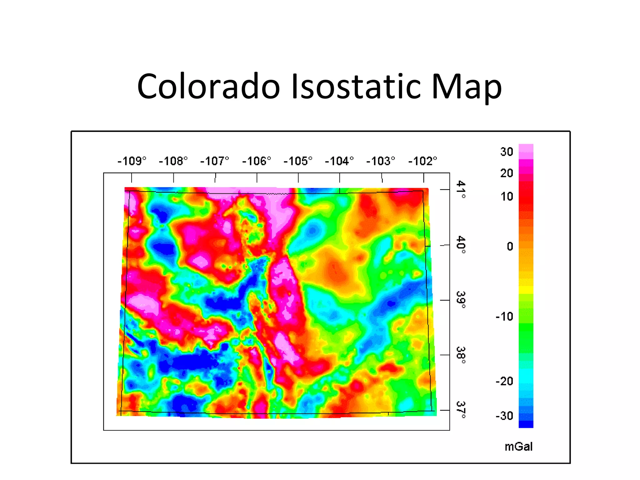 Colorado Isostatic Map
 
