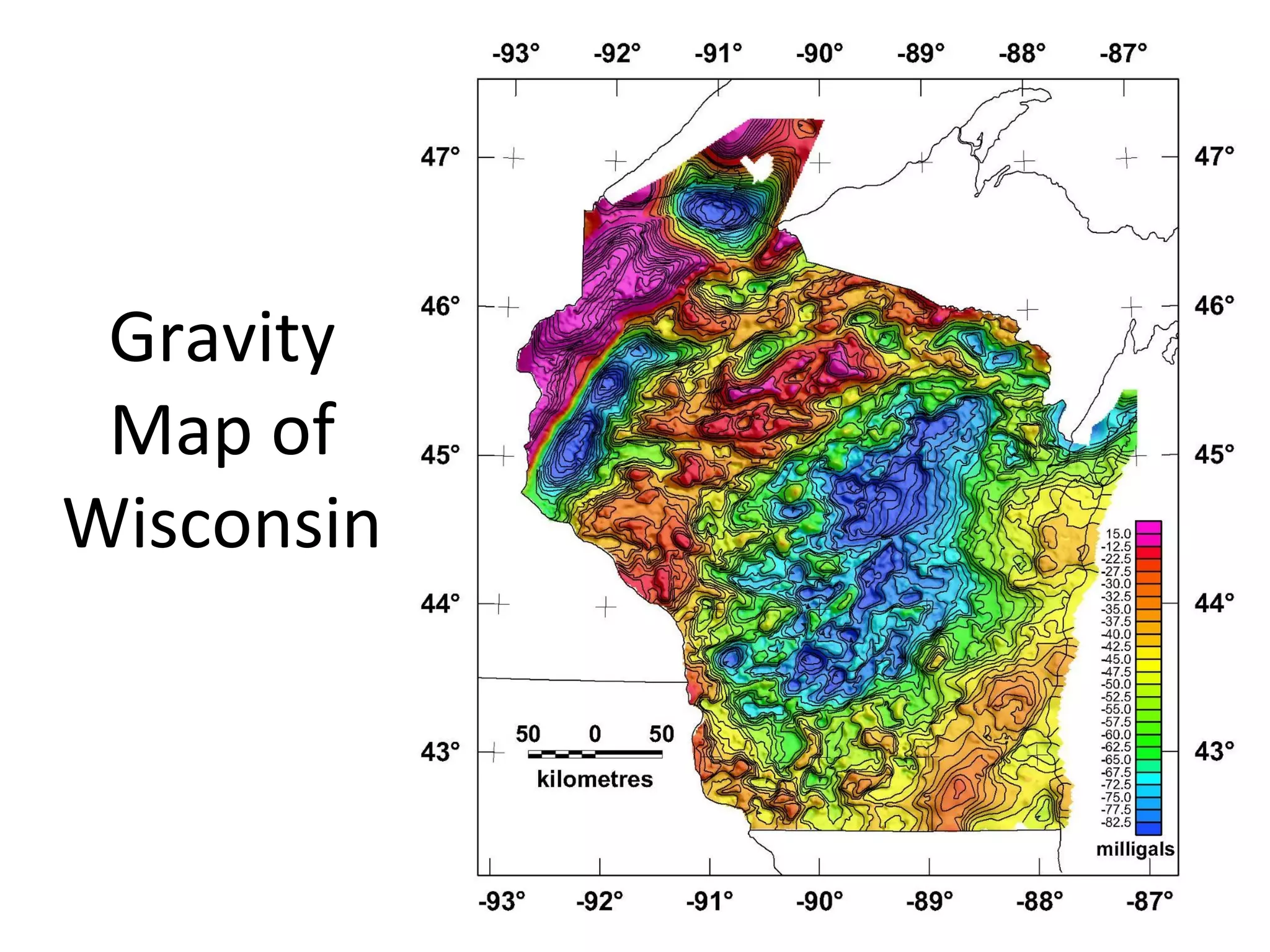 Gravity
Map of
Wisconsin
 
