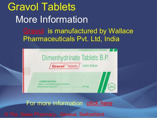 Gravol Dimenhydrinate Side Effects