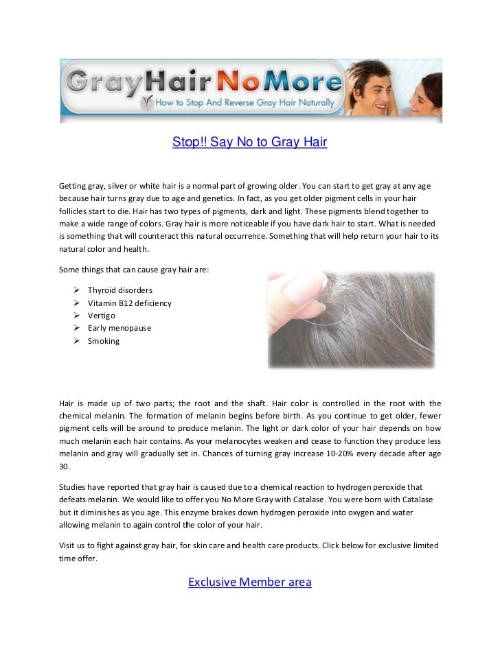 Natural Hair Greying Remedy