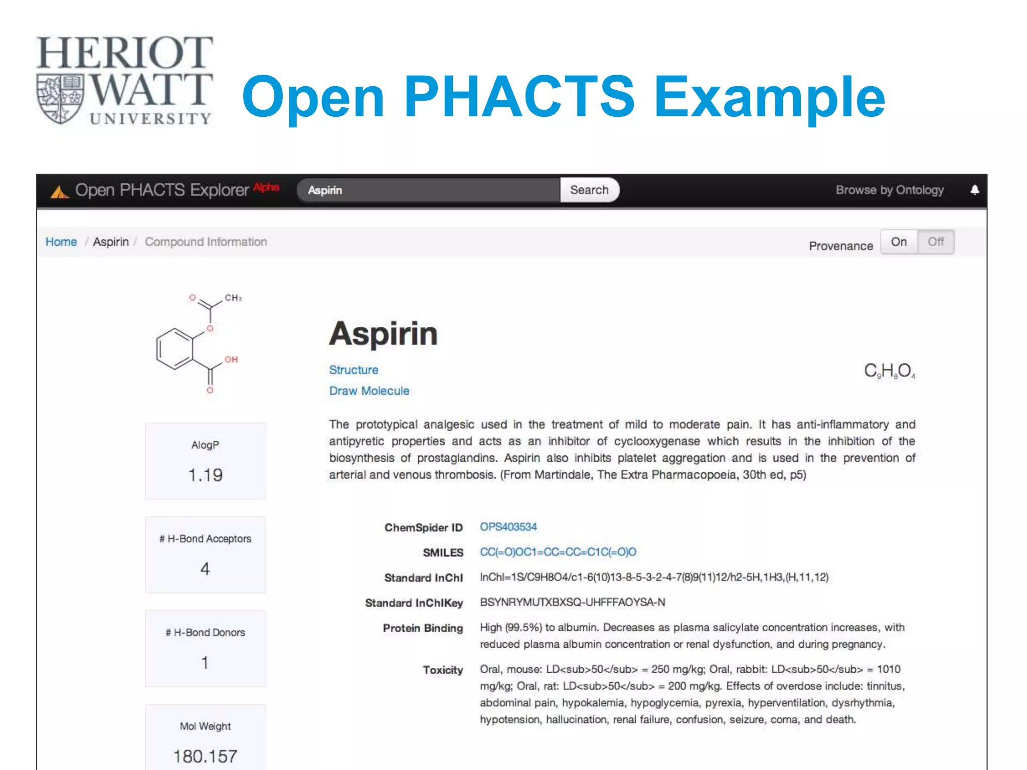 Open PHACTS Example
 