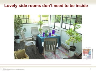 © 2016-2018 ZOdwellings All rights reserved.
Lovely side rooms don’t need to be inside
10
 