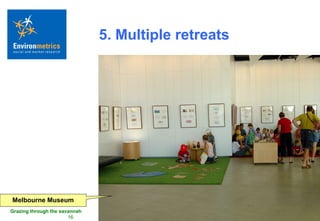 5. Multiple retreats Melbourne Museum 
