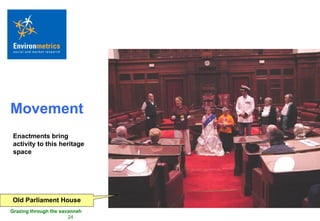 Movement Old Parliament House Enactments bring  activity to this heritage space 