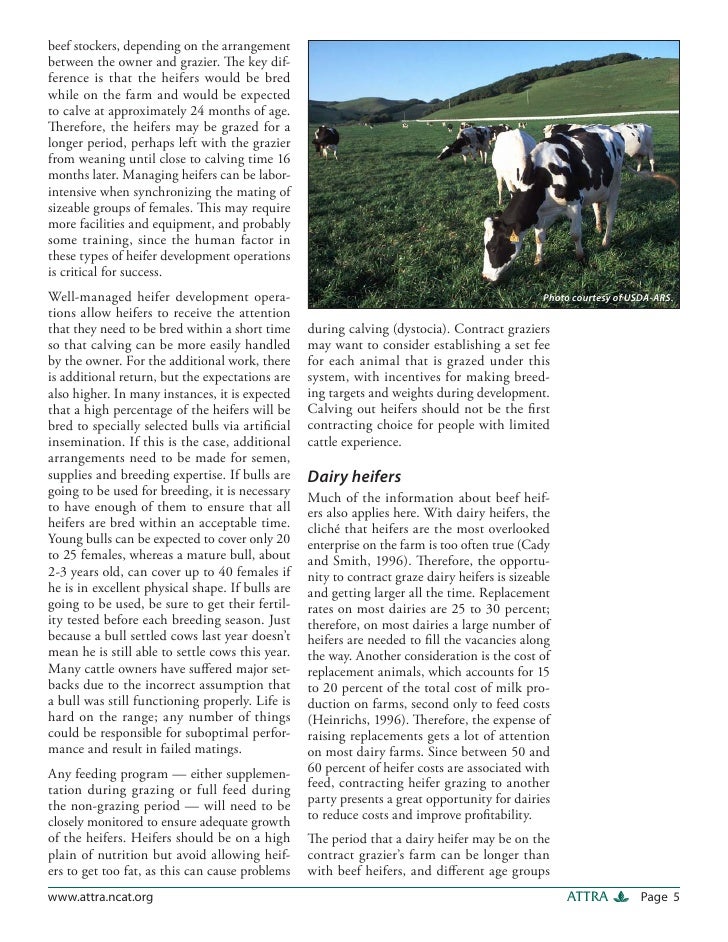 Grazing Contracts for Livestock