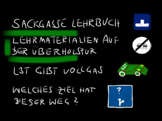 Lehrtexte als Bücher in der Sackgasse oder auf der Überholspur?