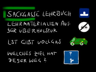 Lehrtexte als Bücher in der Sackgasse oder auf der Überholspur?