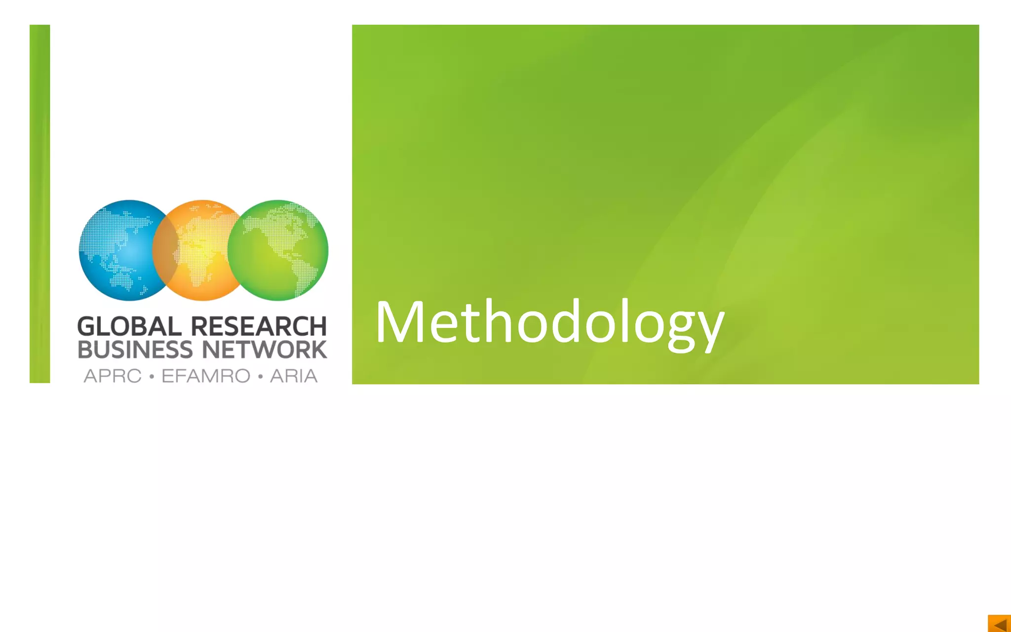 Methodology
 