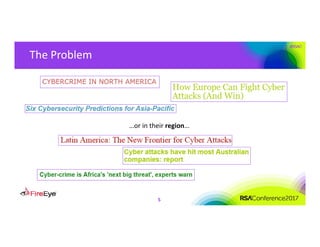 #RSAC
The Problem
5
…or in their region…
 