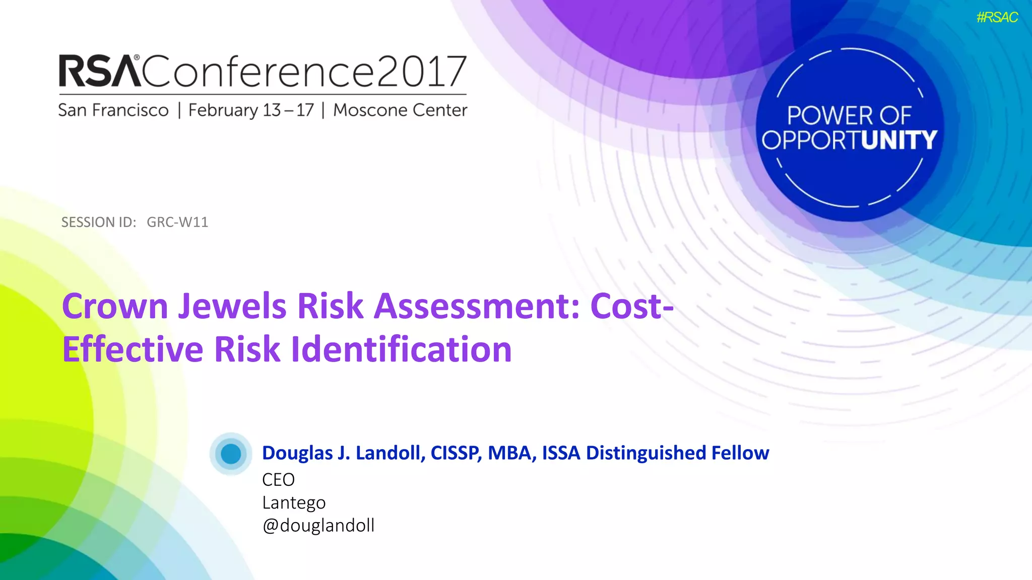Crown jewels risk assessment Costeffective risk identification PPT