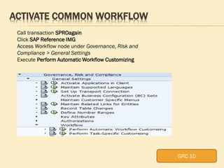 Grc Sample Workflows Grc 10 training | PDF