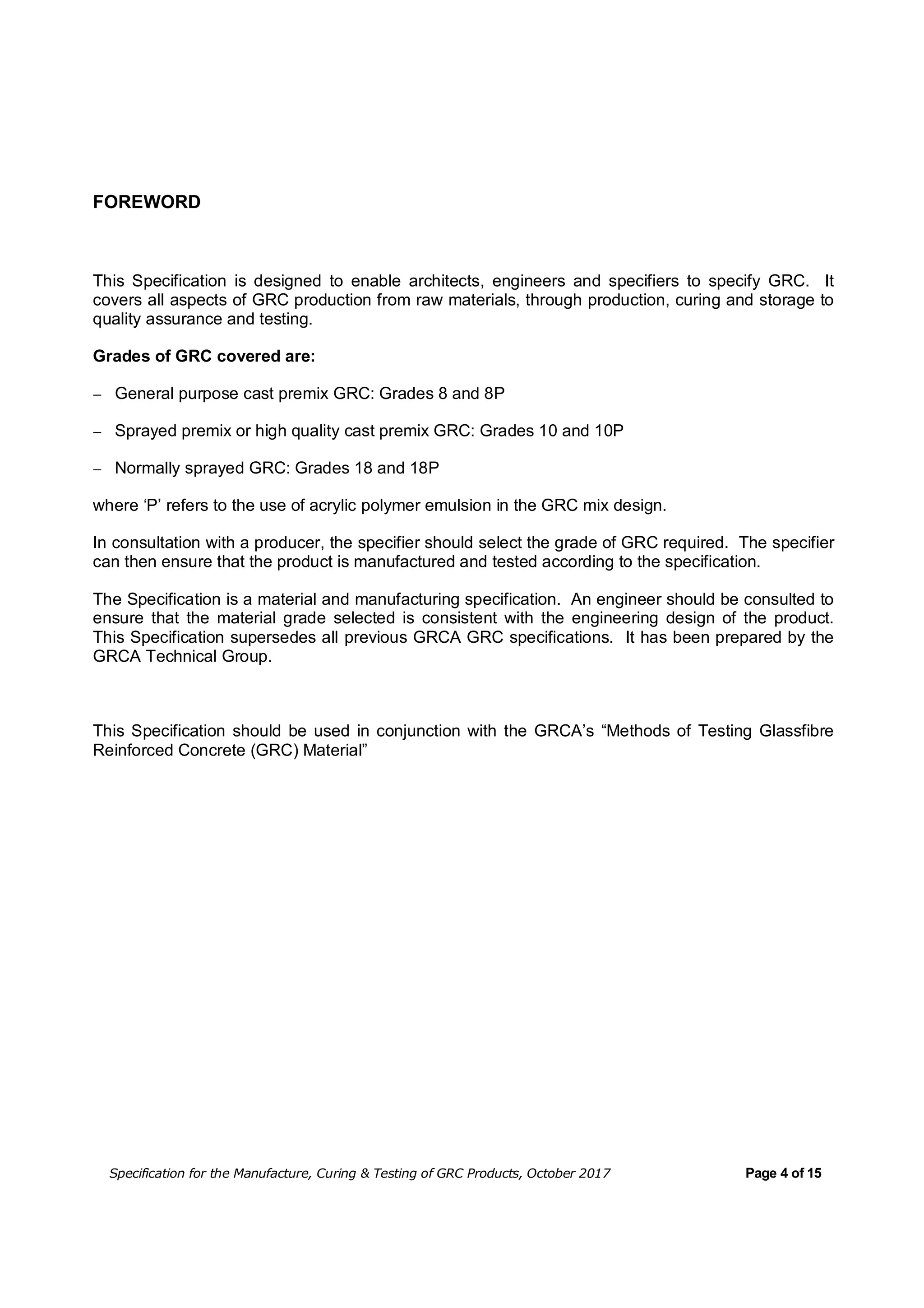 Grca specification | PDF
