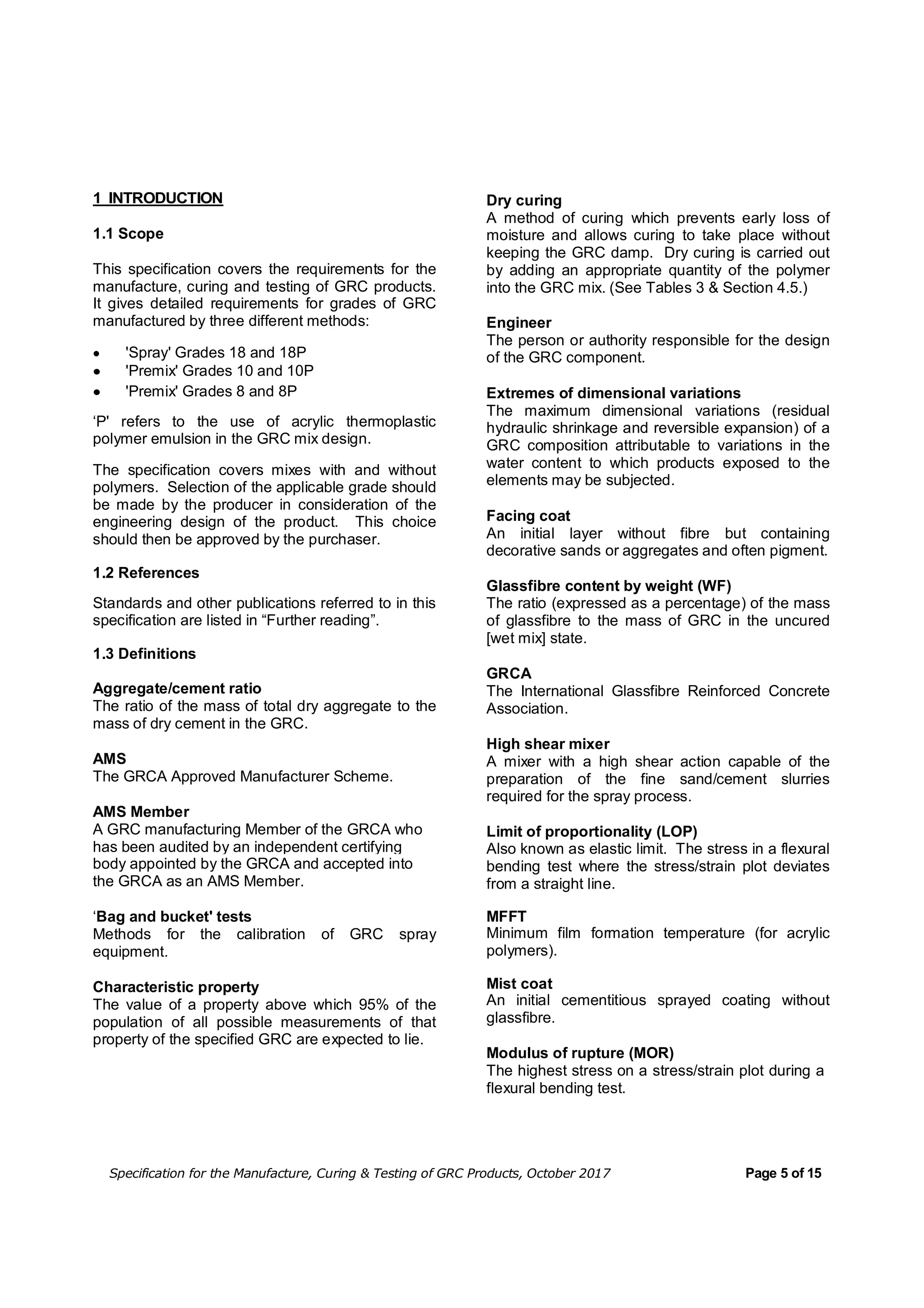 Grca specification | PDF