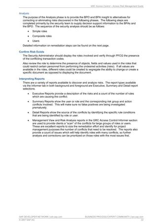 GRC access control access risk management guide | PDF