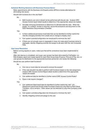 GRC access control access risk management guide | PDF