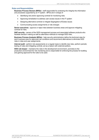 GRC access control access risk management guide | PDF