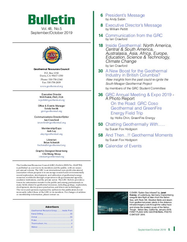 Grc Bulletin Vol 48 No 5 September October 2019