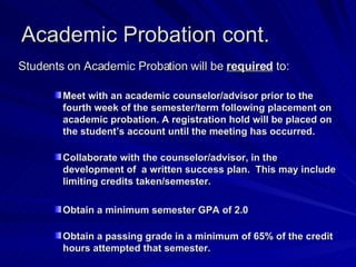 GRCC Academic Standing | PPT