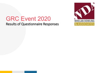 Your
Logo
Here
GRC Event 2020
Results of Questionnaire Responses
 