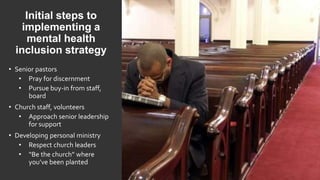 Including Students with Common Mental Health Conditions at Church | PPTX