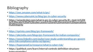 GRC FrameworkLecture for Students First Exposure | PPTX