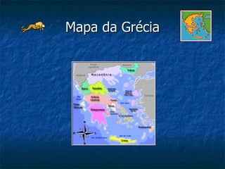 Mapa da Grécia 