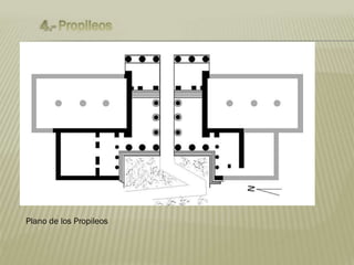 Plano de los Propileos
 