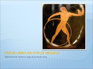 Representando homem no auge da perfeição física 