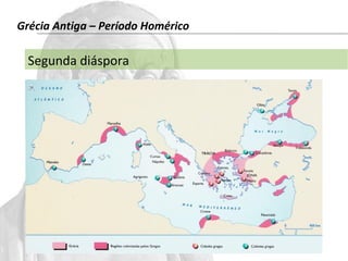Grécia Antiga – Período Homérico 
Segunda diáspora 
 
