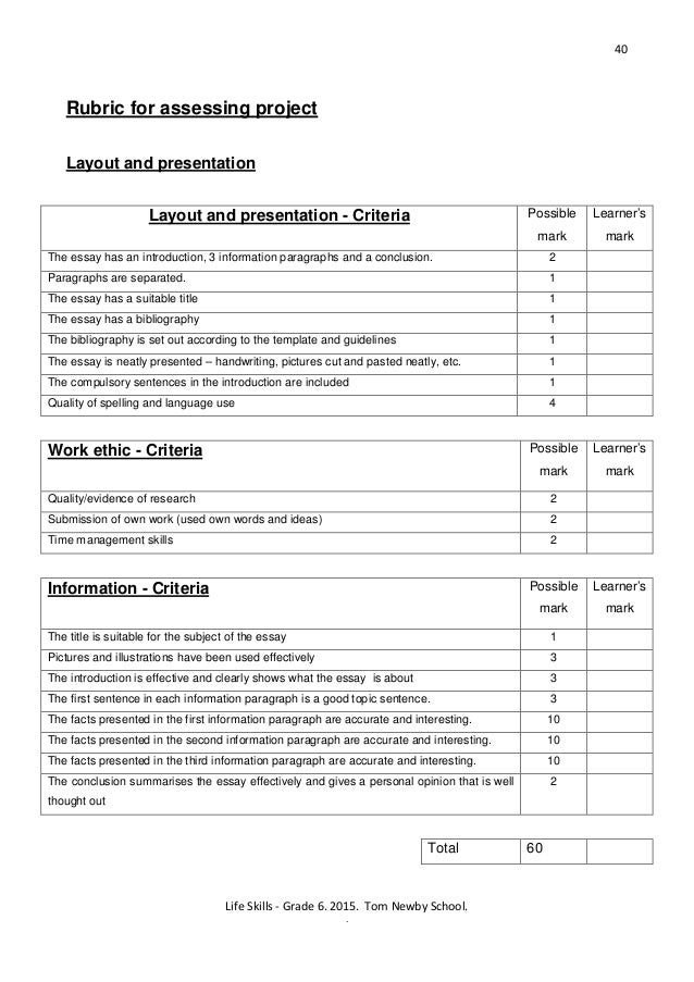 essay on life skills