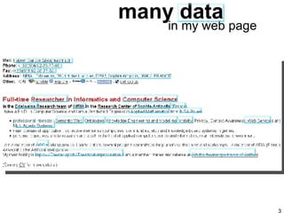 many data in my web page 
