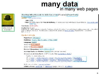 many data in many web pages 