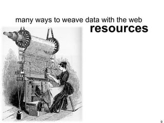 resources many ways to weave data with the web 