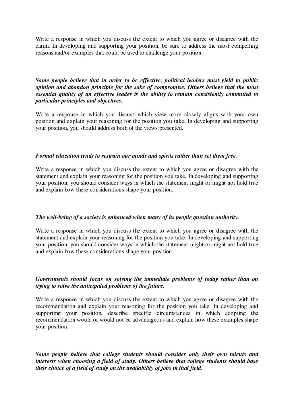 Gre essay lists image