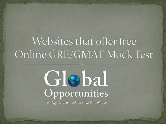 Websites That Offer Free Online Gre Gmat Mock Test