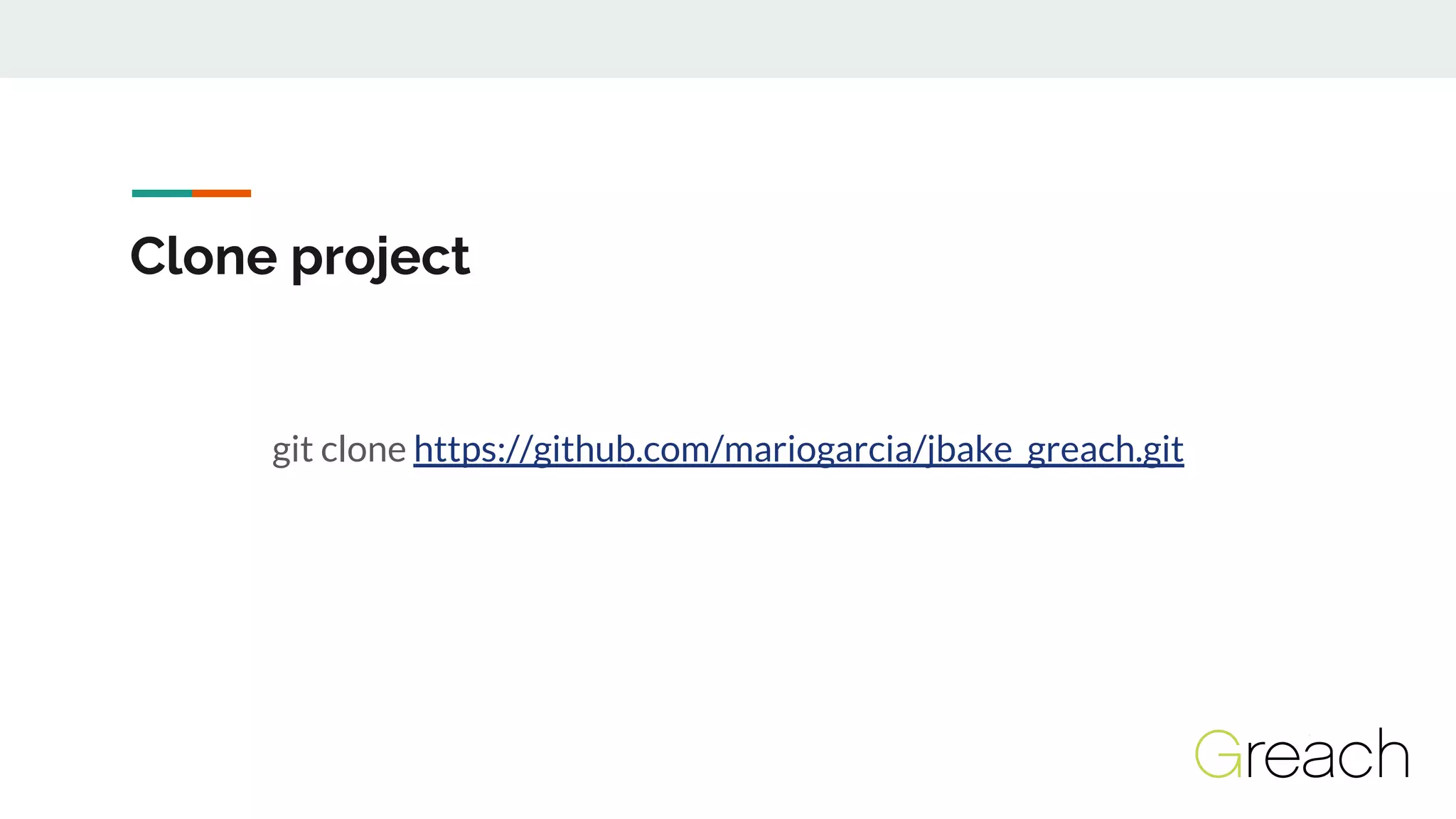 Clone project
git clone https://github.com/mariogarcia/jbake_greach.git
 