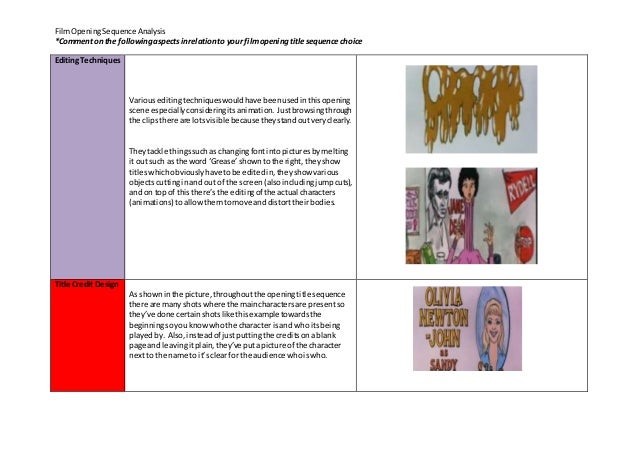 Grease movie analysis essay