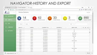 NAVIGATOR-HISTORY AND EXPORT
 