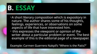 Short Composition Examples GREAT-BOOKS-INTRODUCTION-TO-LITERATURE-PART-1.pptx