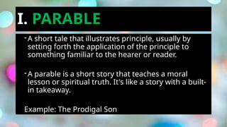 Short Parables Examples GREAT-BOOKS-INTRODUCTION-TO-LITERATURE-PART-1.pptx