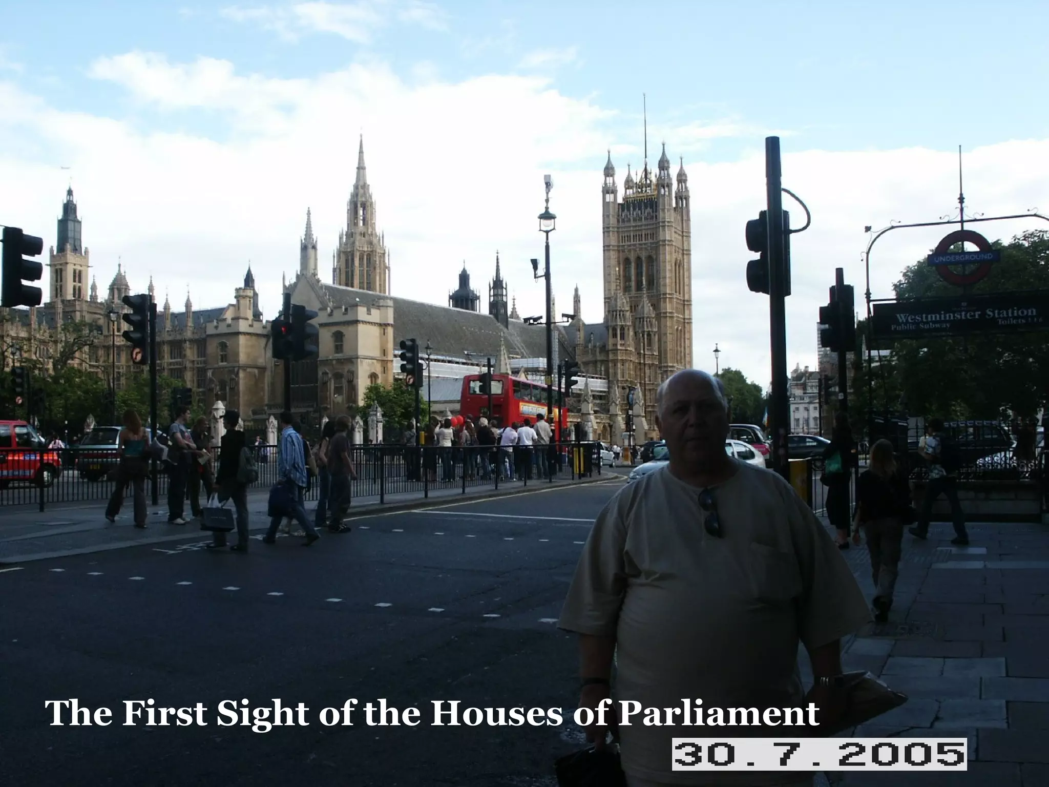 The First Sight of the Houses of Parliament 