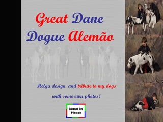 Great  Dane  Dogue  Alemão   Helga design  and  tribute to my dogs with some own photos! 
