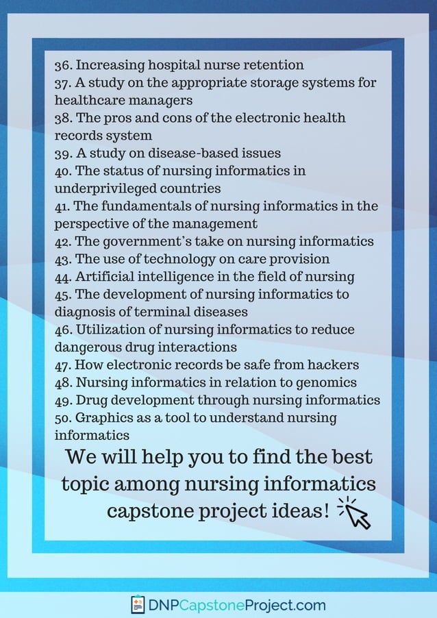 research topics for nursing informatics