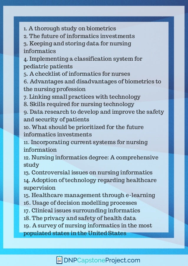 thesis topics for health informatics