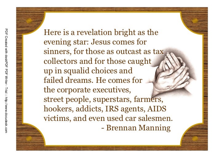 Great Quotes from the Ragamuffin Gospel