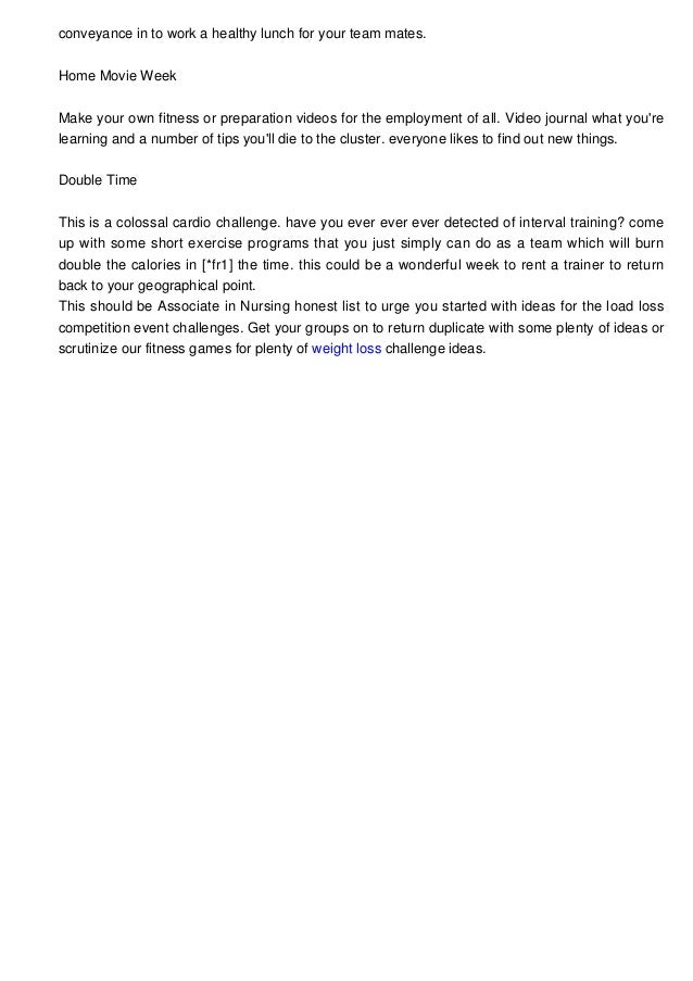 Great Weight Loss Challenge Ideas Great Weight Loss Challenge Ideas