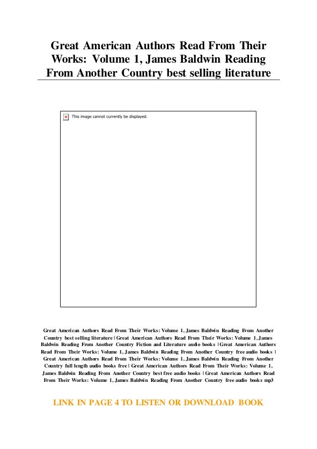Great American Authors Read From Their Works Volume 1 James Baldw