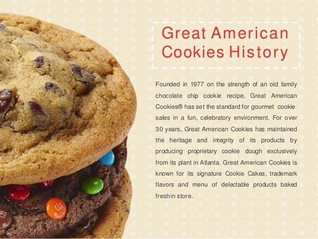 Great American Cookies International Franchise Sales Brochure